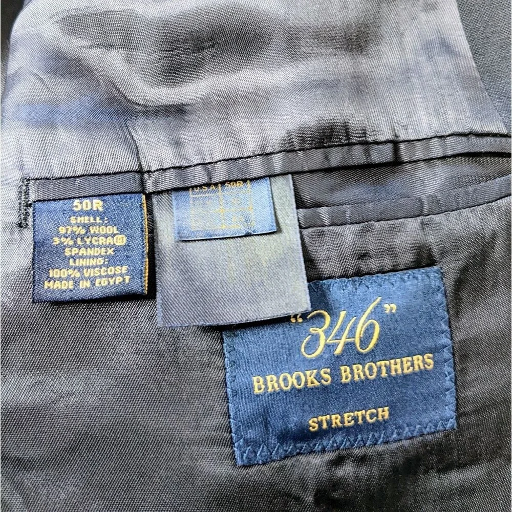 Brooks Brothers Suit Jacket 50R Black Men's Office Corporate Work